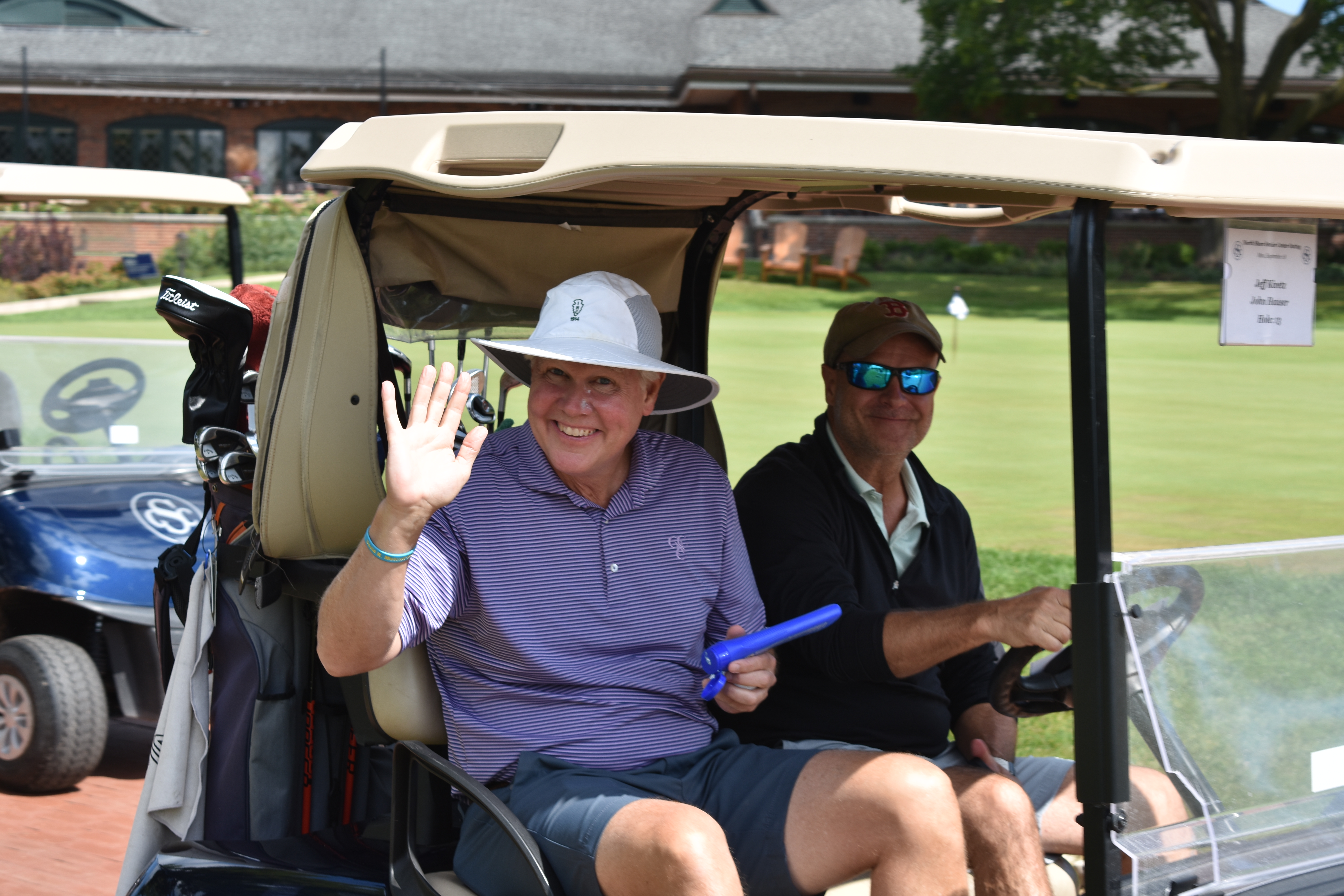 Waving in Cart